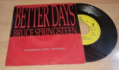 BRUCE SPRINGSTEEN Better days 7" SPAIN PROMO SINGLE VINYL RAREST ONE SIDE ONLY - Image 1 of 3