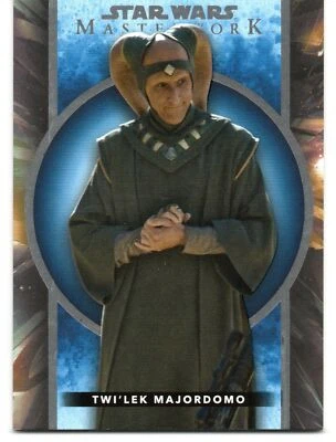 2022 Topps Star Wars Masterwork BLUE PARALLEL Base Card #39 / TWI'LEK MAJORDOMO - Image 1 of 2