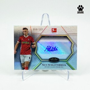 2021-22 Topps Tier One Bundesliga Nico Schlotterbeck Auto #/100 SC Freiburg