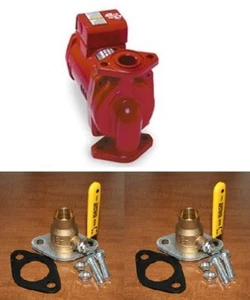 B&G PL-36 Circulator Pump (Cast Iron) 1BL001 w/Solder Rotating Flanged Ball - Picture 1 of 3