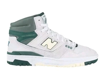 New Balance 650 Lace-up Trainers Off-White/ Green Size uk 5 eu 38 - Image 1 of 4