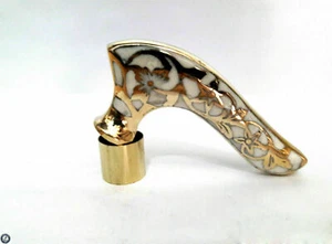 BRASS VICTORIAN HEAD WALKING CANE HANDLE FOR WOODEN VINTAGE WALKING STICK GIFT - Picture 1 of 5
