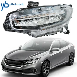 For Honda Civic 2016-17-2019 Full LED Chrome Headlight Assembly Left Driver Side - Picture 1 of 6