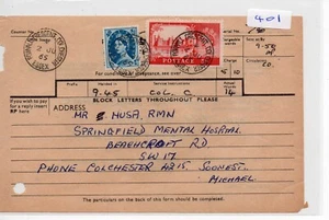 GB - PO Telegram (T401) + Sellos usados fiscalmente - CDS Colchester - Imagen 1 de 1