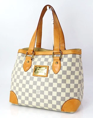 Подлинный LOUIS VUITTON Hampstead PM Damier Azur сумка с короткими ручками сумочка #59849 - Изображение 1 из 4