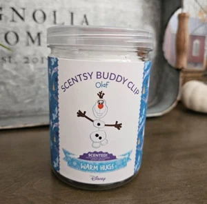 SCENTSY Buddy Clip ~ Disney Frozen OLAF Snowman ~ WARM HUGS Scented NEW - Picture 1 of 1