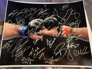 UFC Multi Signed 16x20 Unique Legends + Ladies Autographed MMA Pride FC - Picture 1 of 1