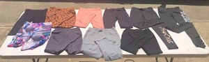 Lot (10) Justice Arizona Adidas Size 7-8 & 8 Leggings Pants Sweats Capri Great! - Picture 1 of 3