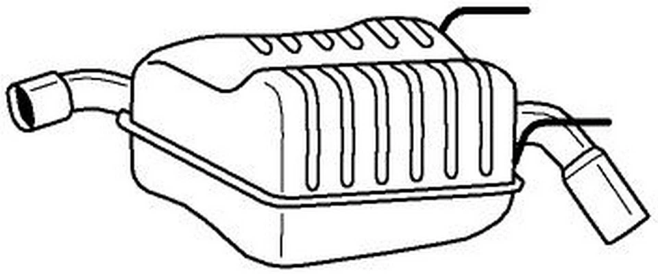 110 cv Silenziatore posteriore per Opel Vectra C Z02 1.8 1796 cc 81 KW 110 CV - Immagine 1 di 1