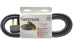 Kenmore 6 FT. Electrical Dryer Cord 3 Wire 30A 250V 3 Prong Gray 26-57000 - Picture 1 of 4