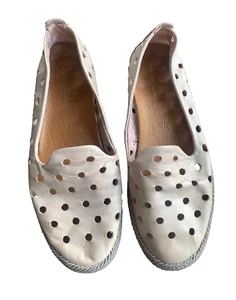 Pastel Blush Pink Leather Hole Loafer Stegmann Shoes - Size UK 5 38 - Picture 1 of 10