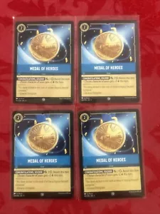 x4 Lorcana Shimmering Skies - Medal of Heroes - 165/204 - M/NM x4 - Picture 1 of 7