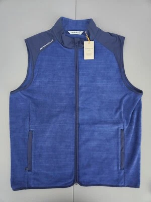 Peter Millar Fade Golf Soft Fleece Vest Sports Navy Blue Men's Large - Image 1 of 4