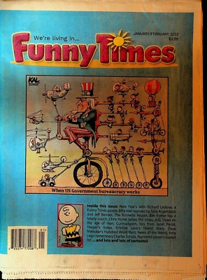 Funny Times Magazine January 2023 Charles Schulz Uncle Sam - Image 1 of 2
