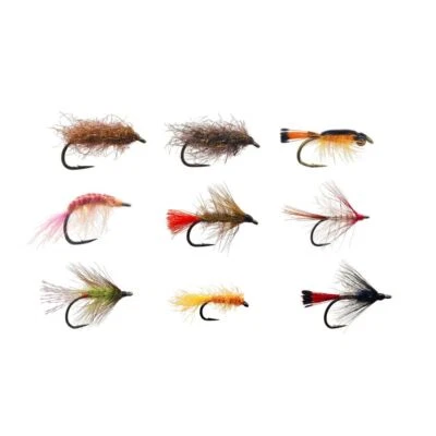 Beifängerfliegen-Set Meerforellenfliegen handgebunden Ahrex Haken Out for Trout - Bild 1 von 4