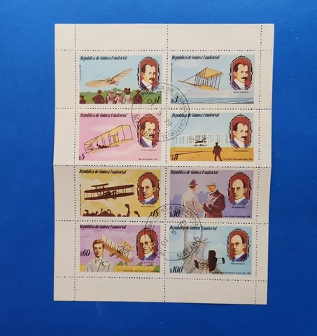 Equatorial Guiana Stamps, CTO's Non-Hinged, Folded Cover