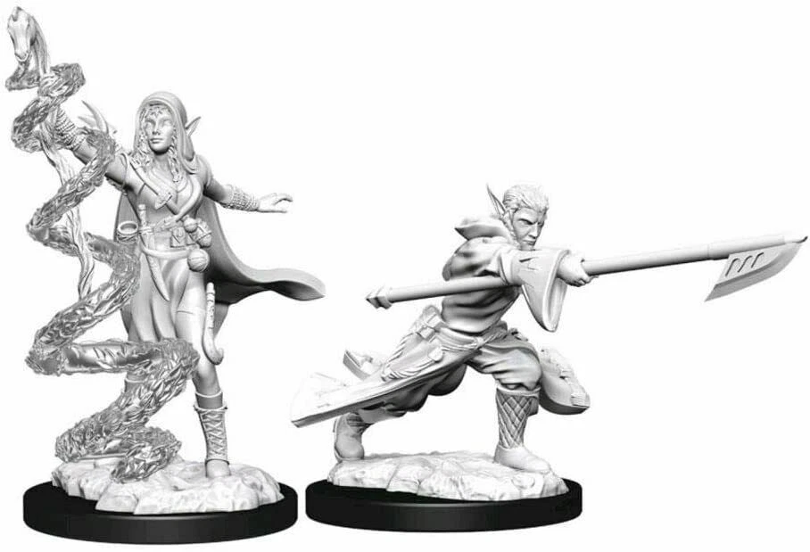 Magic: The Gathering Unpainted Miniatures: Joraga Warcaller & Treespeaker - Image 1 of 1
