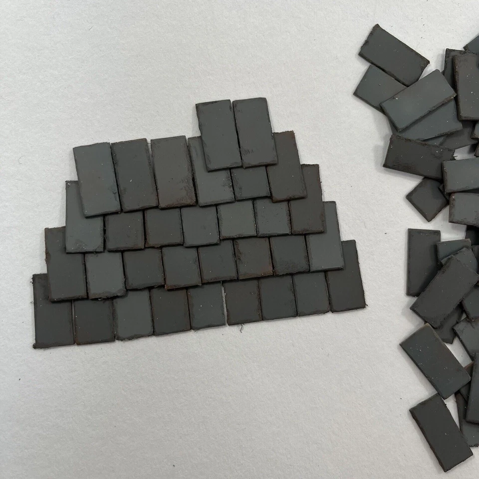 Dolls House 1:24th Scale Styrene Model Roof Tiles 6 Colours 250/500/750/1000 - Image 1 of 4