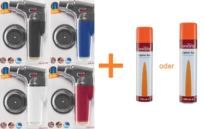 1 - 4x Sturmfeuerzeug Mini Bunsenbrenner Outdoor Gas Feuerzeug Turbo Jet Flame - Bild 1 von 4