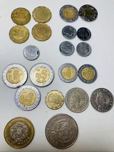 Variety Of Mexican Coins - Some Vintage - Lot Of 21 Coins - Mexico - Picture 1 of 11