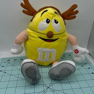 2011 Yellow Christmas Reindeer M&M no mechanical box - Picture 1 of 9