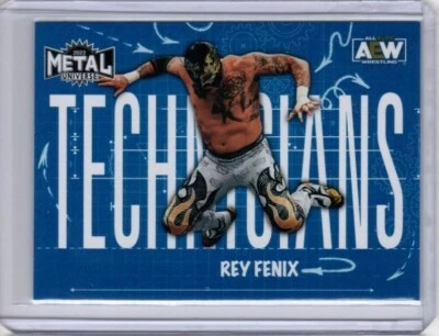 2022 UD Skybox Metal Universe AEW REY FENIX Technicians Insert Card #TN-32 - Image 1 of 2