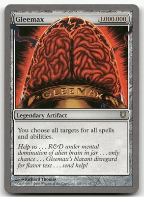 Gleemax #121 (NM) Unhinged UNH Magic MTG - Image 1 of 2