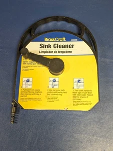 BrassCraft BC90220-4 Sink Cleaner 20' Long 1/4" Wide Self Storing Poly Canister - Picture 1 of 6