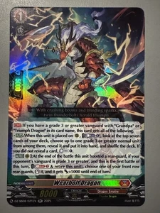 CARDFIGHT VANGUARD WEARBOLT DRAGON (DRAGON EMPIRE GRADE 1) DZ-SS08/021EN RR - Picture 1 of 6