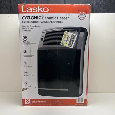 Lasko Cyclonic Ceramic Full Room Heater With Front Air Intake Adjustable Louver - Image 1 of 4