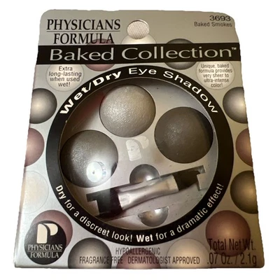 Physicians Formula Baked Smokes 3693 Eye Shadow 07oz NEW Wet Dry Hypoallergenic - Image 1 of 2