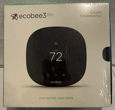 Ecobee3 Lite Smart Thermostat (EB-STATE3LT-02) Programmable Heat Cooling Sealed - Image 1 of 4