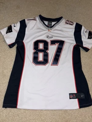 Camiseta deportiva de Rob Gronkowski #87 New England Patriots Nike On Field para mujer de la NFL M Foto 1 de 4