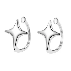 Eye Catching Star Ear Clamp Delicate Ear Clip Jewelry for Fashion Enthusiasts - Picture 1 of 8