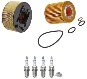 BMW Service Kit For 3 Series E46 316i 318i Mann Air Oil Filter Bosch Spark Plugs - Picture 1 of 6