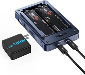 Acasis M.2 NVMe 40Gbps SSD Enclosure,Aluminum PCIe Case,External Hard Drive Encl - Picture 1 of 9