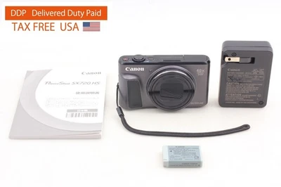 【MINT】Canon PowerShot SX720 HS Black 20.3MP Compact Digital Camera From JAPAN - Image 1 of 4