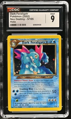 2002 Pokemon Dark Feraligatr #5/105 CGC 9 - Image 1 of 2