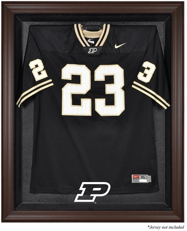Purdue Boilermakers Brown Framed Logo Jersey Display Case - Image 1 of 1
