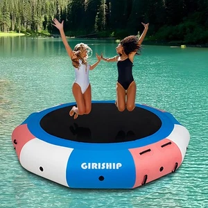 Inflatable Water Trampoline,10FT Floating Lake Trampoline for Adults Portable... - Picture 1 of 6