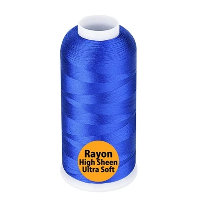 Rayon Embroidery Thread 5500 Yards 40wt 100% Rayon Viscose Blue 1134 Machine - Image 1 of 4