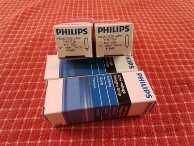 Stückpreis Philips Projection Lamp Type 7724i 100W GY6,35 12V EVA M28 Neu+OVP - Bild 1 von 4