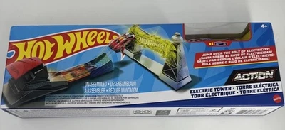CONJUNTO DE PISTA TORRE ELÉTRICA HOT WHEELS COM CARRO 2018 NOVO NO PACOTE - Imagem 1 de 2