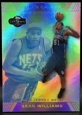 2007-08 Topps Co-Signers BLUE Vince Carter Sean Williams 09/29 NM #83 RARE Nets - Image 1 of 4