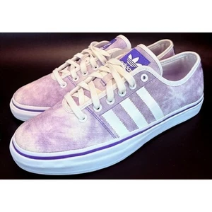 Adidas Originals Adria Low M19480 Mens Sneakers size 9.5 White Purple - Picture 1 of 7