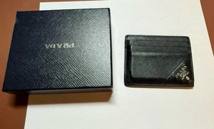 PRADA Leather wallet Credit Card ID Holder - Black - Picture 1 of 10