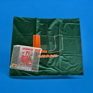 2 UNIVERSITY of MIAMI UM HURRICANES FOOTBALL JERSEY New PILLOW SHAMS SET Canes - Picture 1 of 17