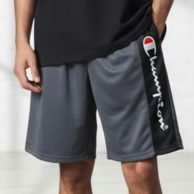Pantalones Cortos Atléticos Champion Para Hombre Nuevos con Etiquetas Gris Logo Baloncesto Pantalones Cortos - Talla L Foto 1 de 4