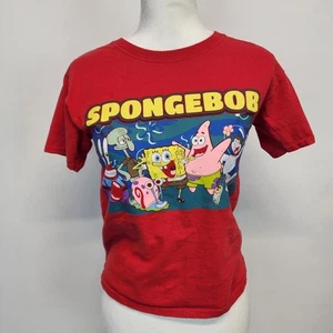 Spongebob Squarepants T-shirt Youth Medium Red Patrick Sandy Plankton Gary Y2K - Picture 1 of 9