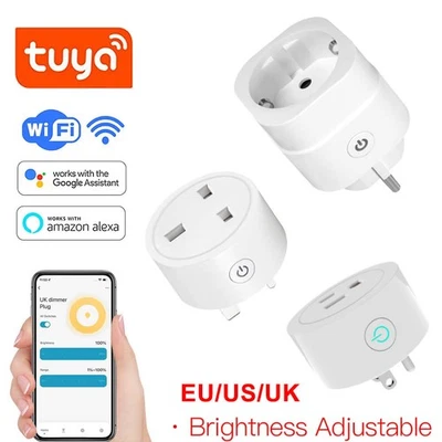 For Alexa Google Dimmer Plug WIFI Smart Dimmer Socket APP Control Voice Control - Image 1 of 4